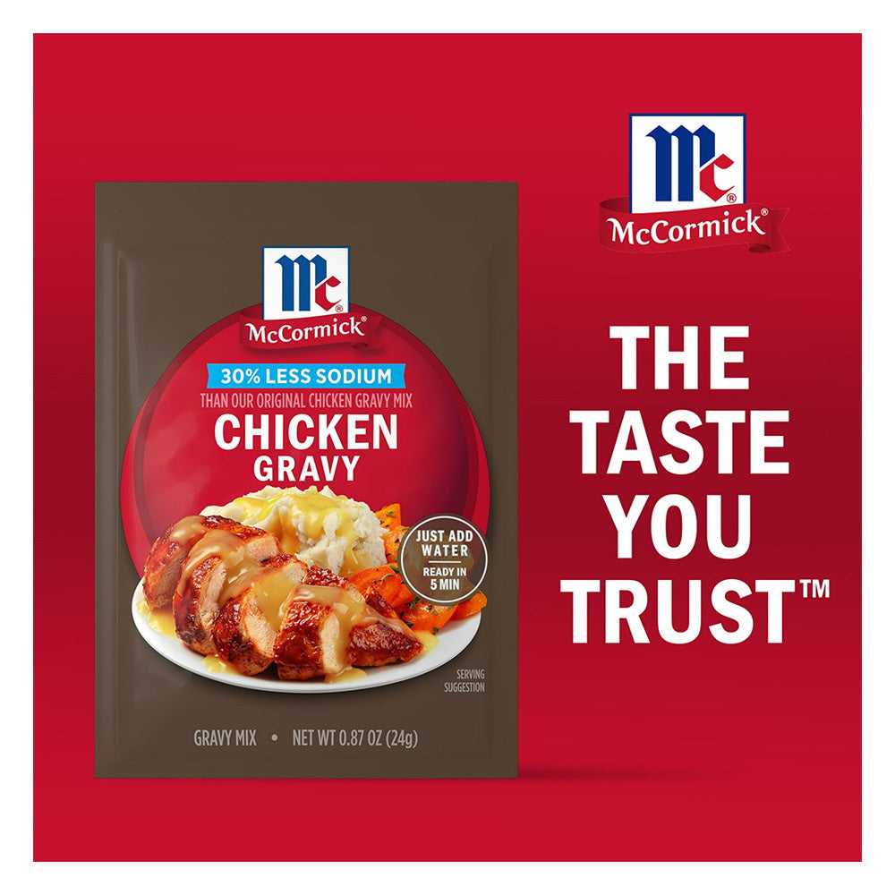 McCormick Chicken Gravy Mix Adds Flavor to Meals 0.87Oz (24g)